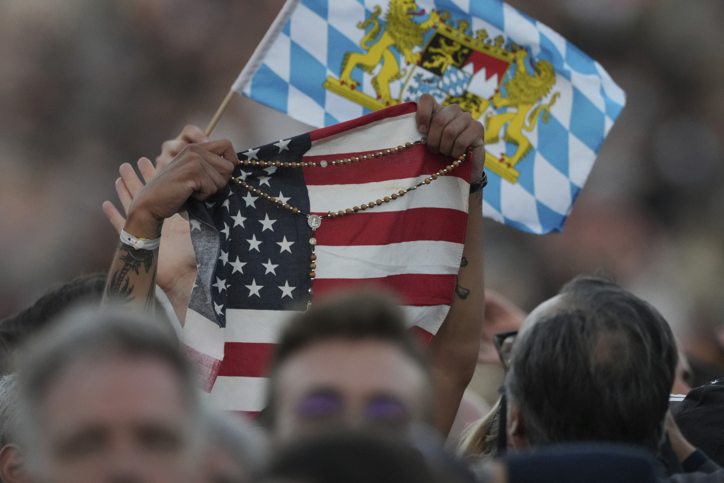 The Pope's Behind-the-Scenes Role in America 1 american flag rosary