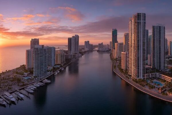charlesrotter aerial miami luxury high rises midjourney.webp