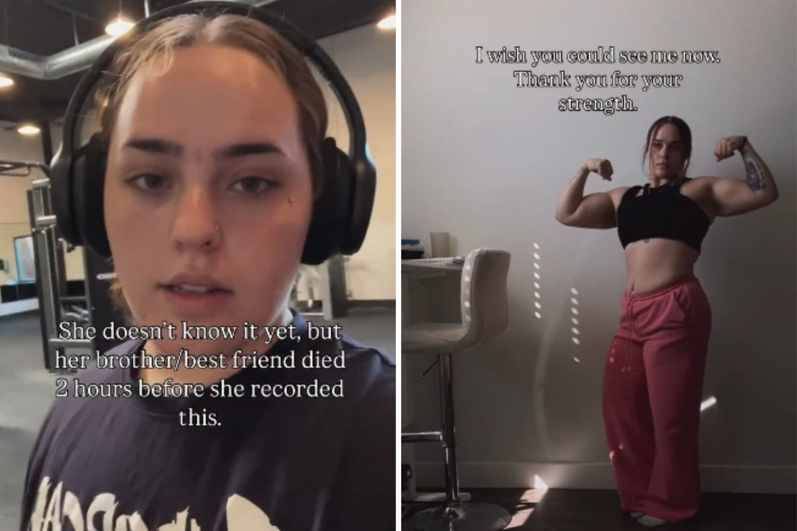Woman Films Herself at the Gym, Not Knowing She's About To Lose Her Brother 1 photos sierra mendezs instagram reel scaled