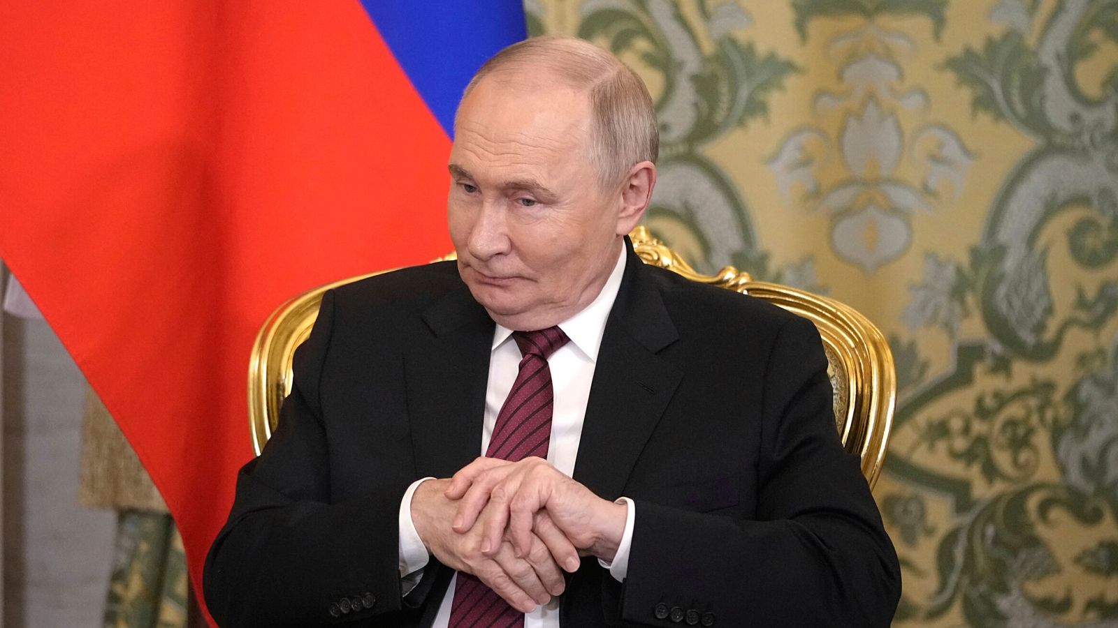 Vladimir Putin's offer of direct talks with Ukraine is the latest attempt to avoid committing to a 30-day ceasefire | World News 1 skynews vladimir putin kremlin 6912676