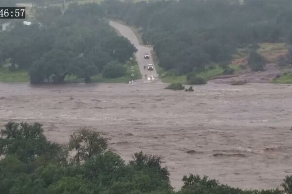 Timelapse shows speed of Texas floods