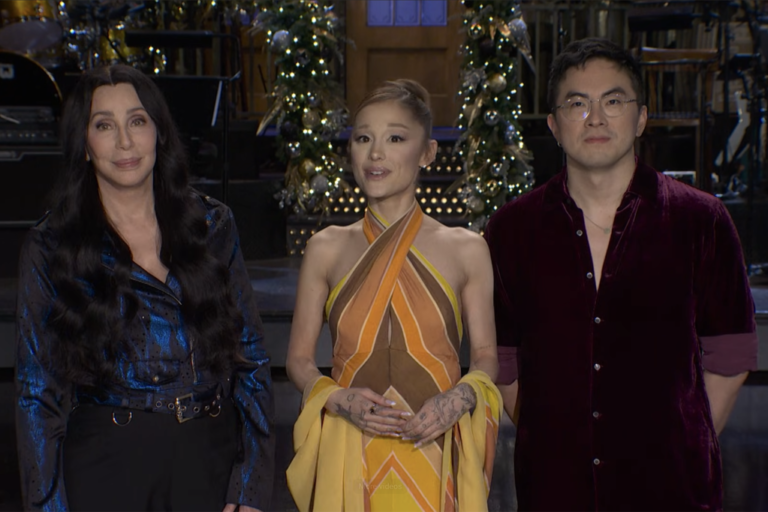 cher-ariana-grande-bowen-yang-snl-promo-2025-billboard-1800.png